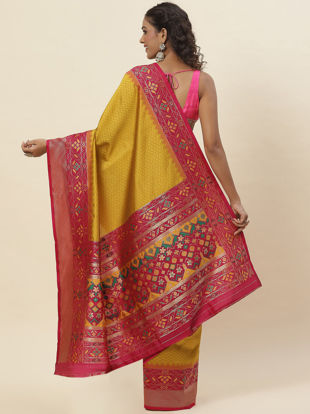 Zari Jaal Woven Handloom Saree