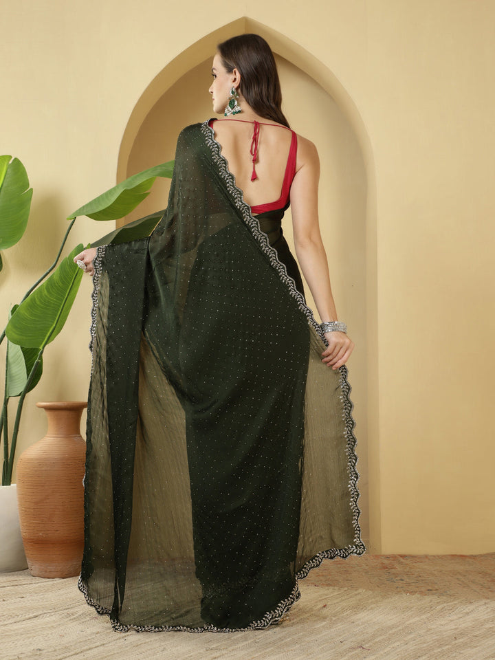 Digital Printed Chiffon Saree