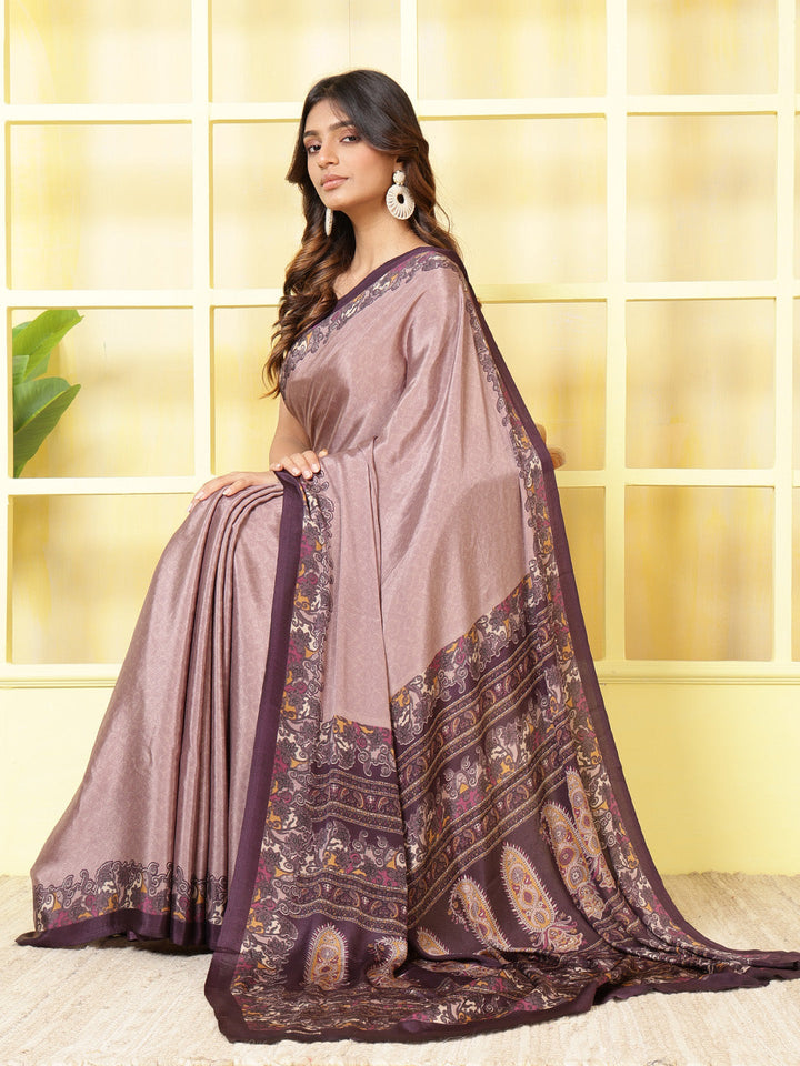 Digital Printed Crepe Saree