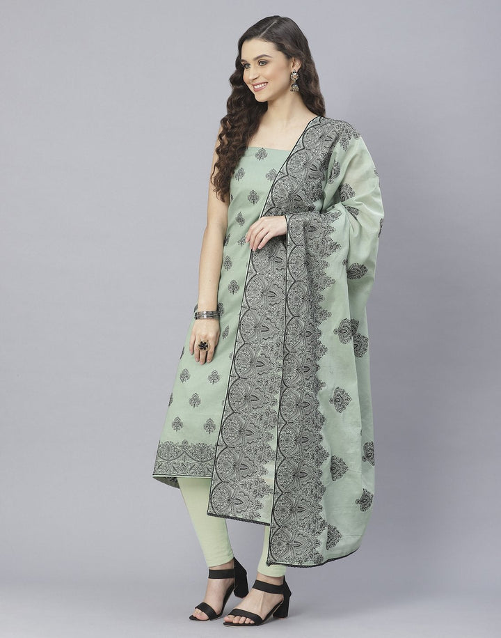 Cotton Embroidered Suit Set