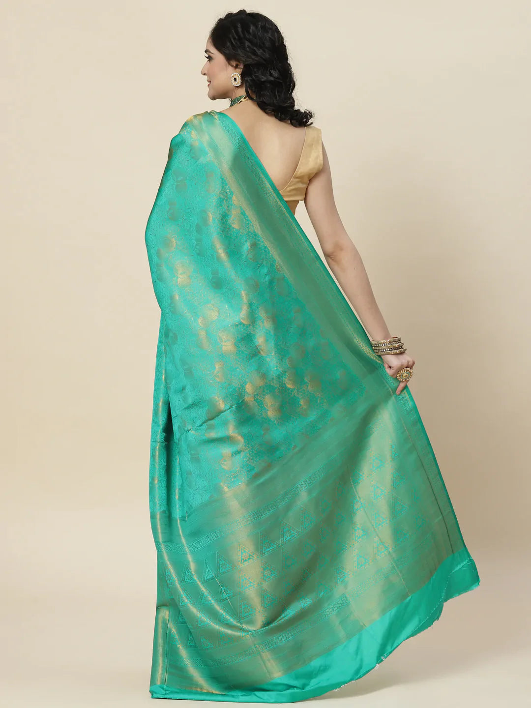Zari Jaal Handloom Woven Saree