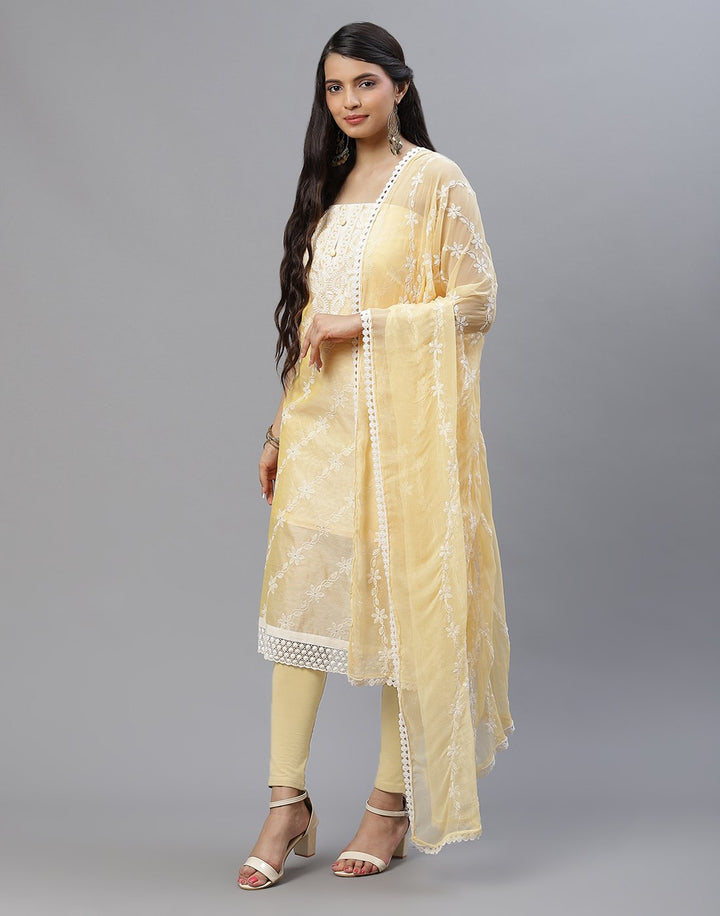 Chanderi Embroidered Suit piece