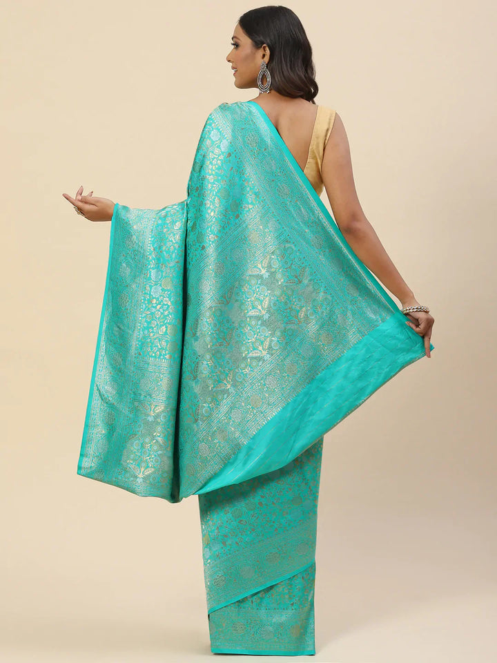 Brocade Zari Jaal Handloom Woven Saree