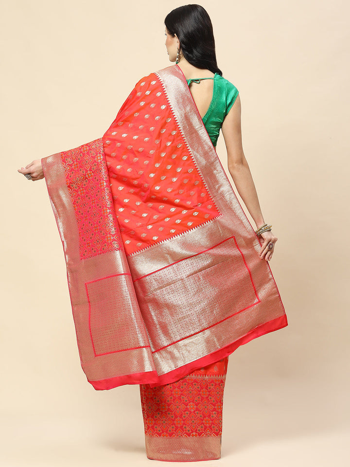 Zari Booti Woven Art Silk Banarsi Saree