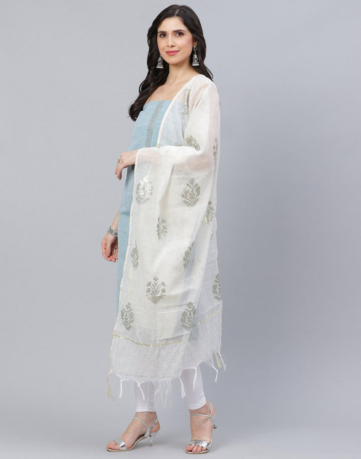 Cotton Embroidered Suit Piece