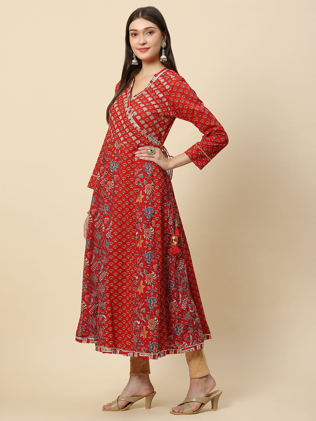Printed Cotton Anarkali Kurta