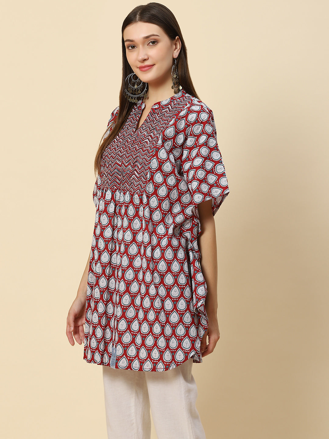 Printed Cotton Kaftan Kurta