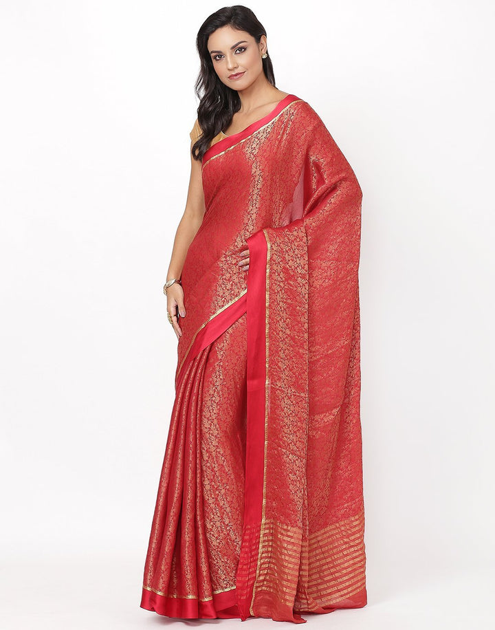 Zari Jaal Georgette Saree