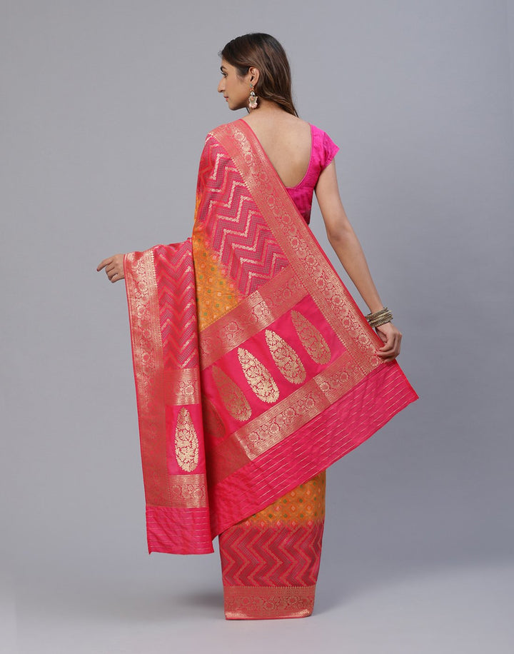 Woven Banarasi Zari Jaal Saree