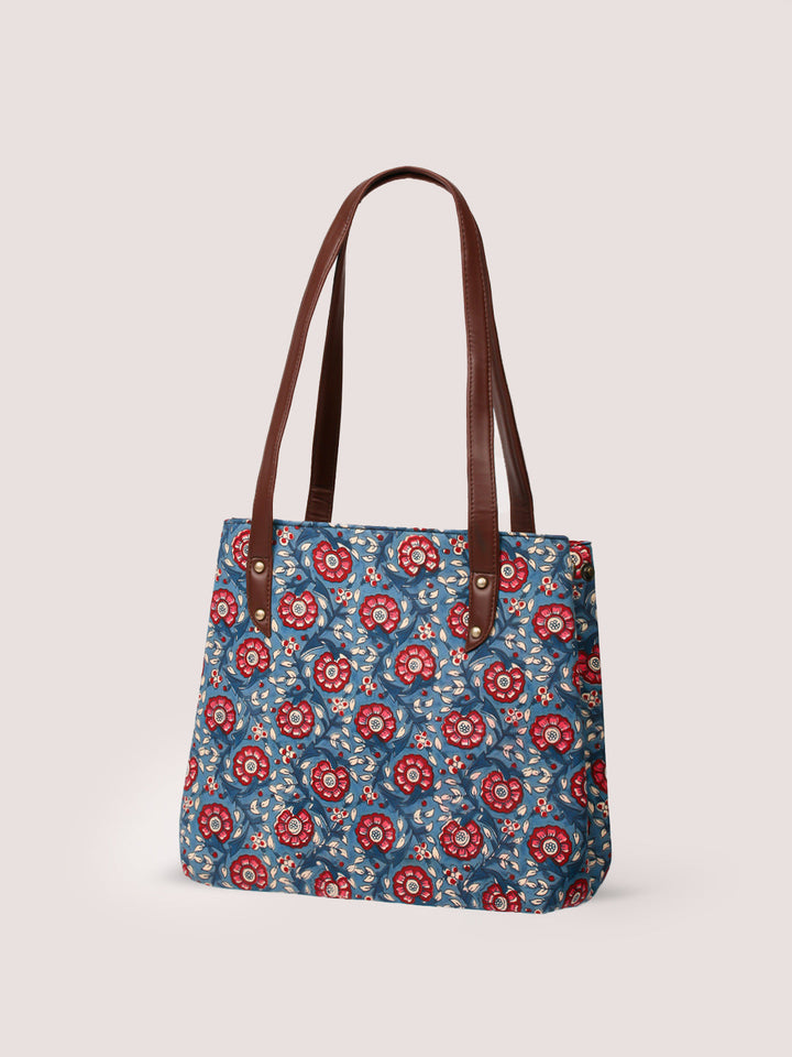 Cotton Handbag And Purse Set