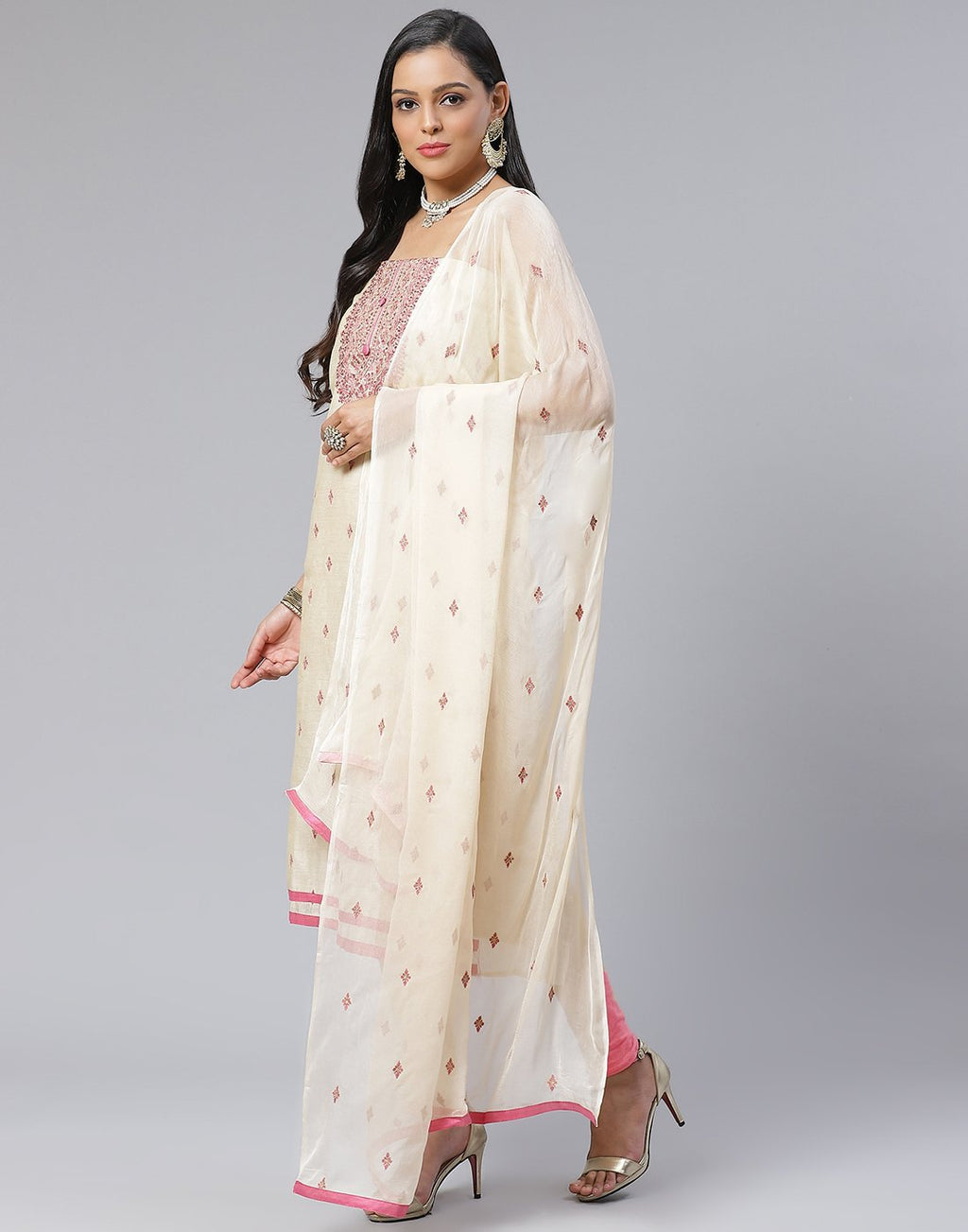 Chanderi Suit Set