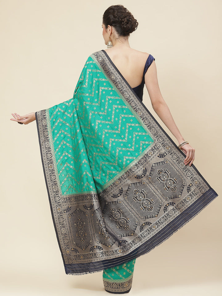 Zari Border Woven Handloom Saree