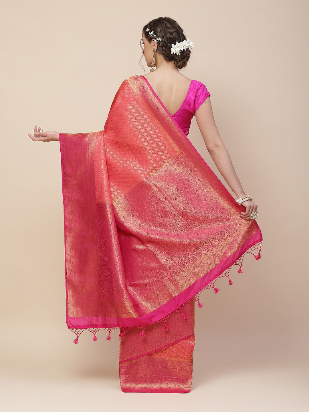 Zari Woven Art Handloom Saree
