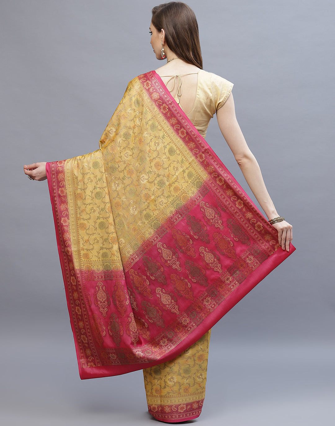 Resham Jaal Tussar Woven Saree