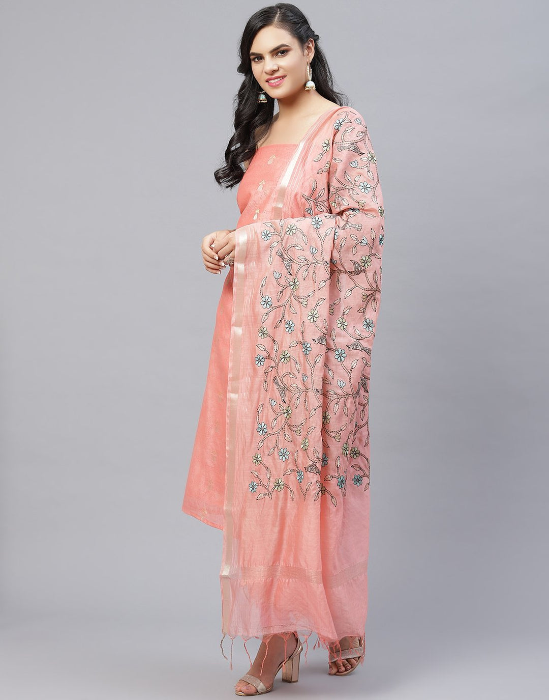 Chanderi Printed Suit Piece