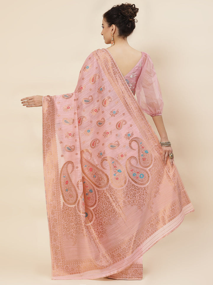 Parsley Woven Cotton Saree