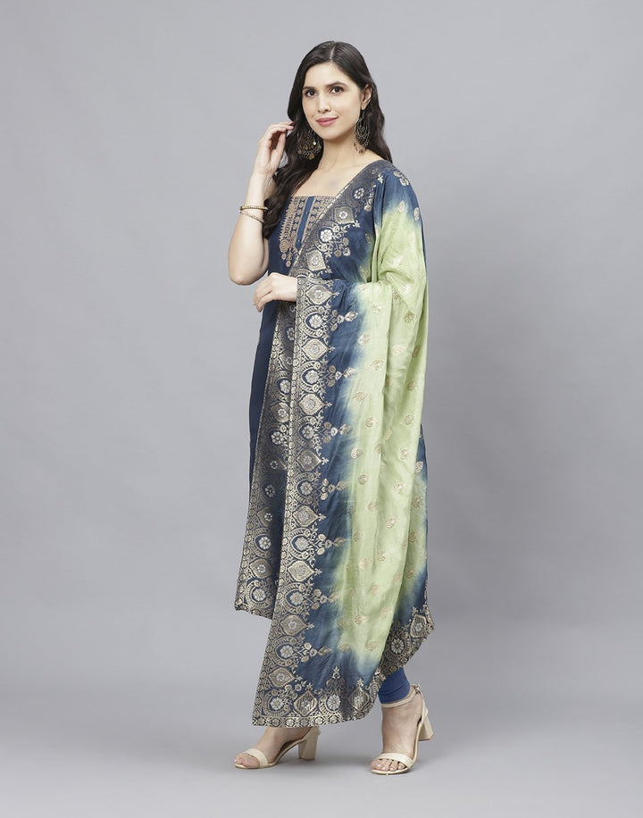 Chanderi Embroidered Suit piece