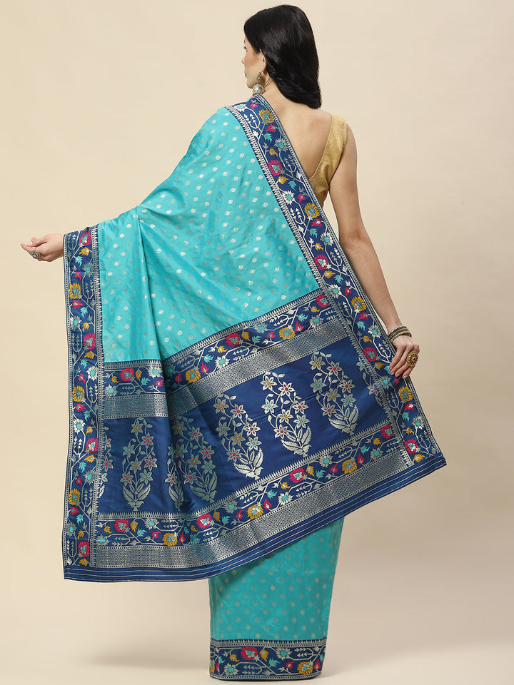 Zari Booti Woven Art Silk Banarsi Saree