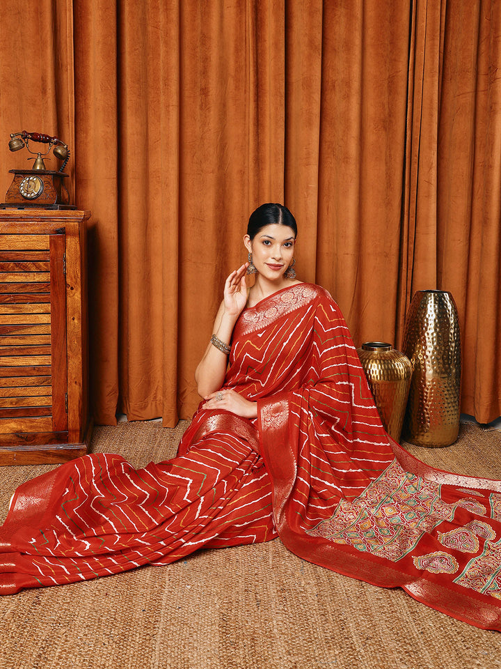 Digital Printed Art slik Saree