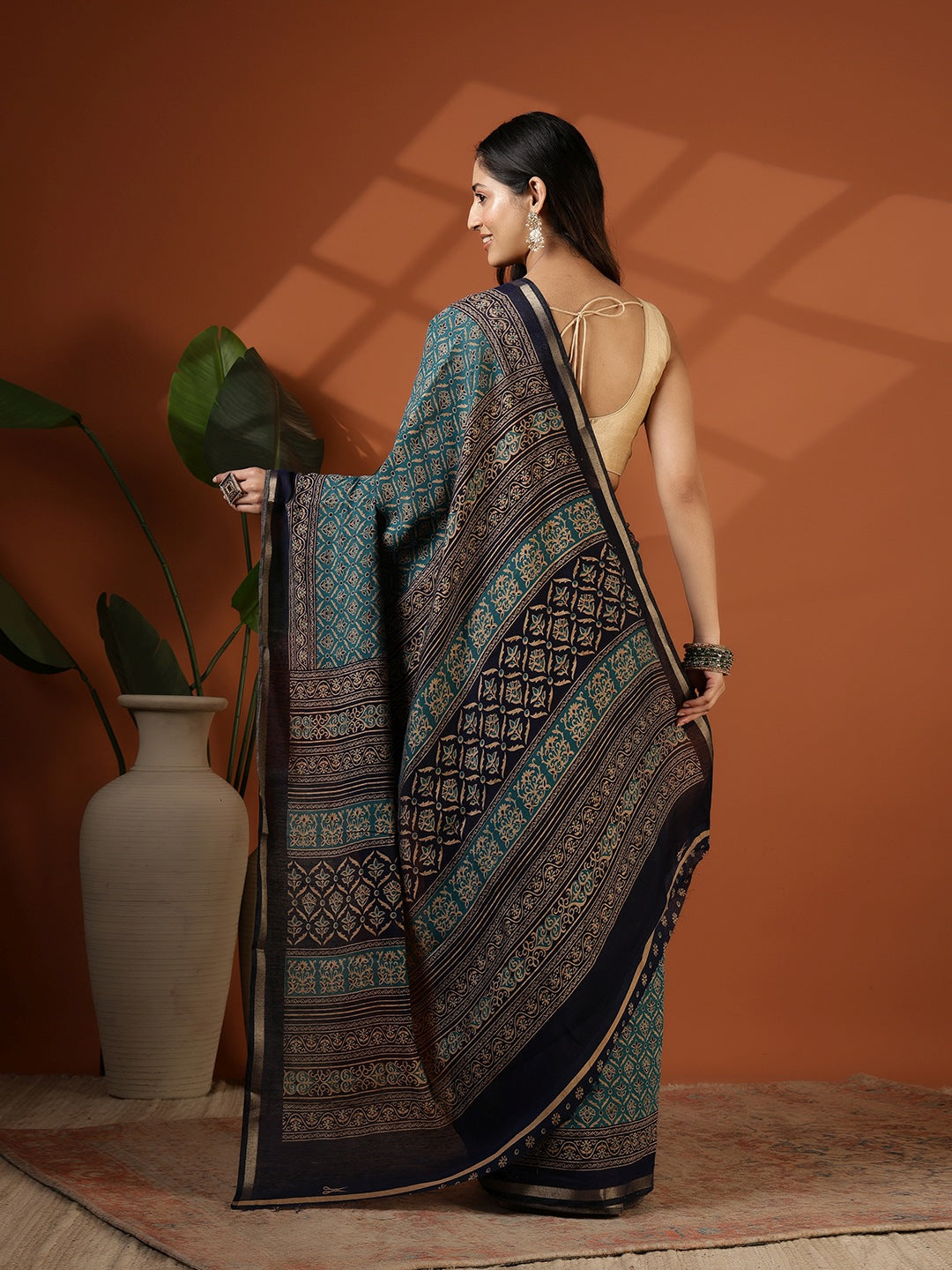 Digital Printed Art Silk Saree