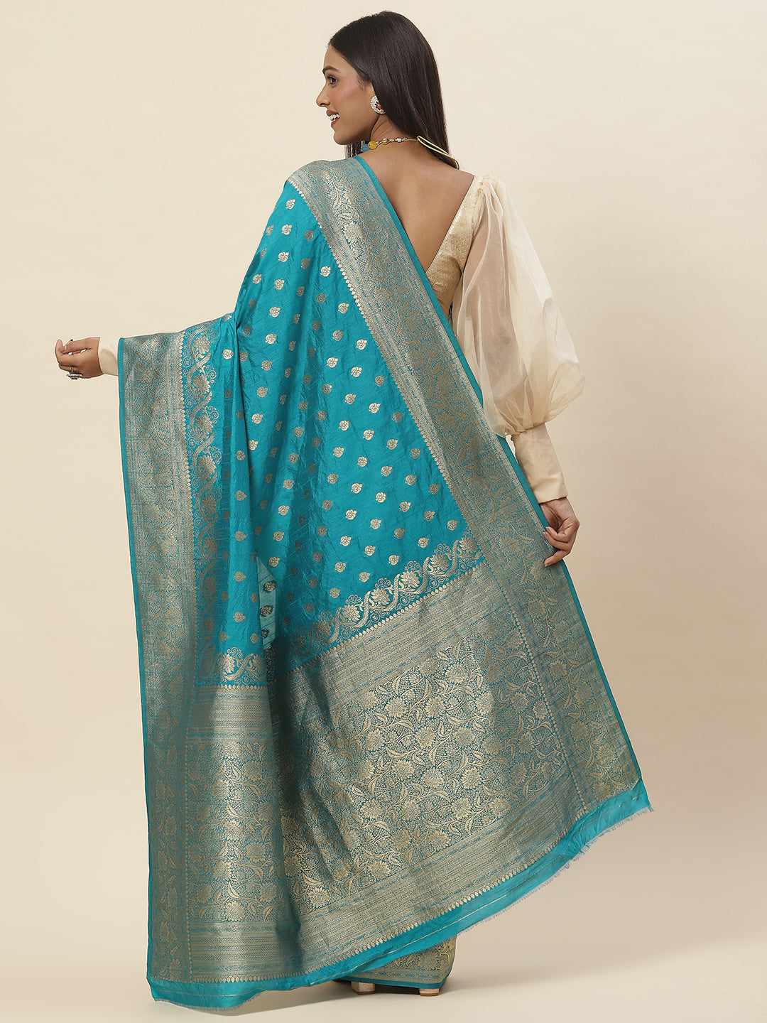 Zari Border Woven Handloom Saree
