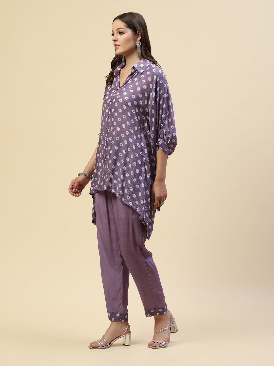 Printed Muslin Kurta With Pants