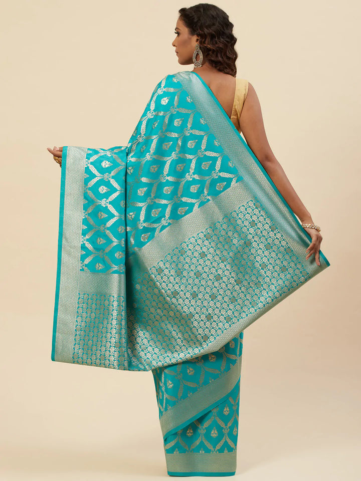 Zari Jaal Handloom Woven Saree