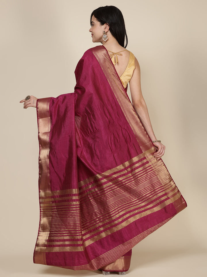 Brocade Zari Jaal Art Silk Woven Saree