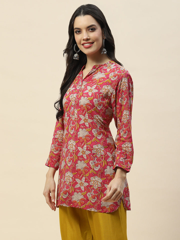 Printed Cotton Short Kurti