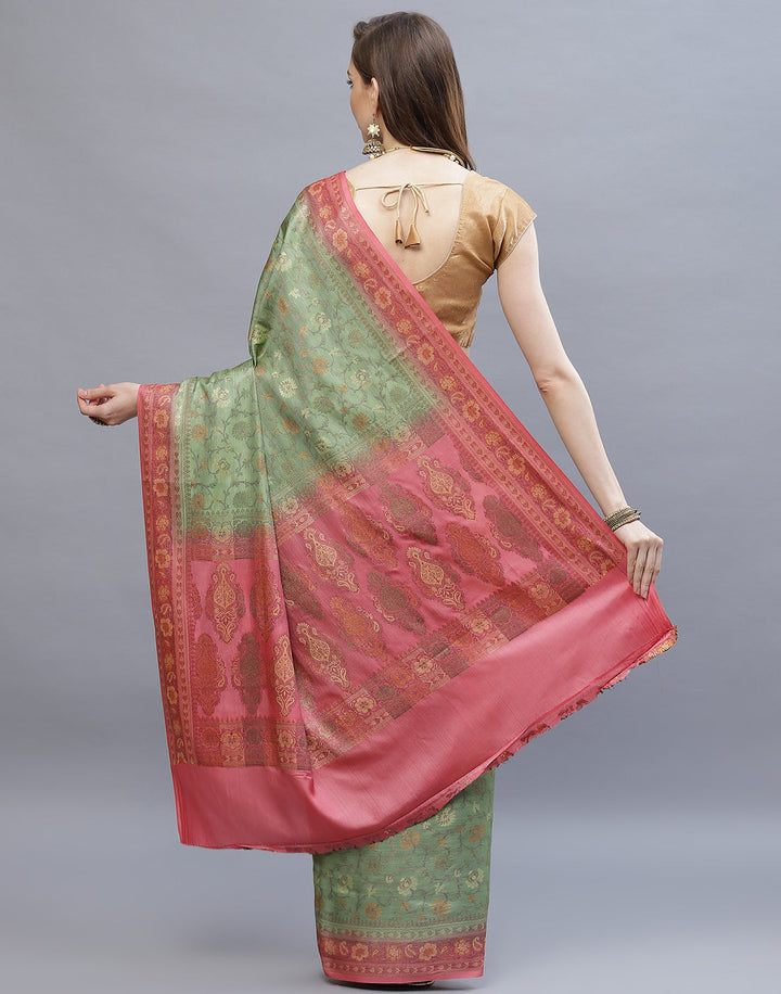Resham Jaal Tussar Woven Saree