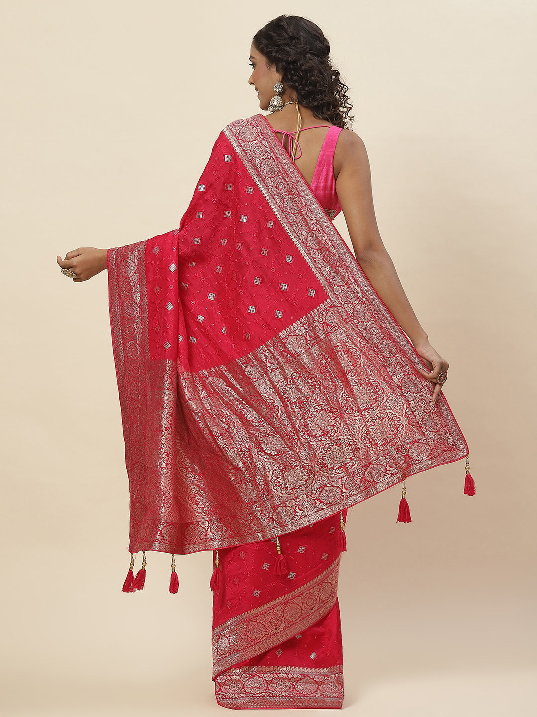 Embroidered Art Handloom Saree