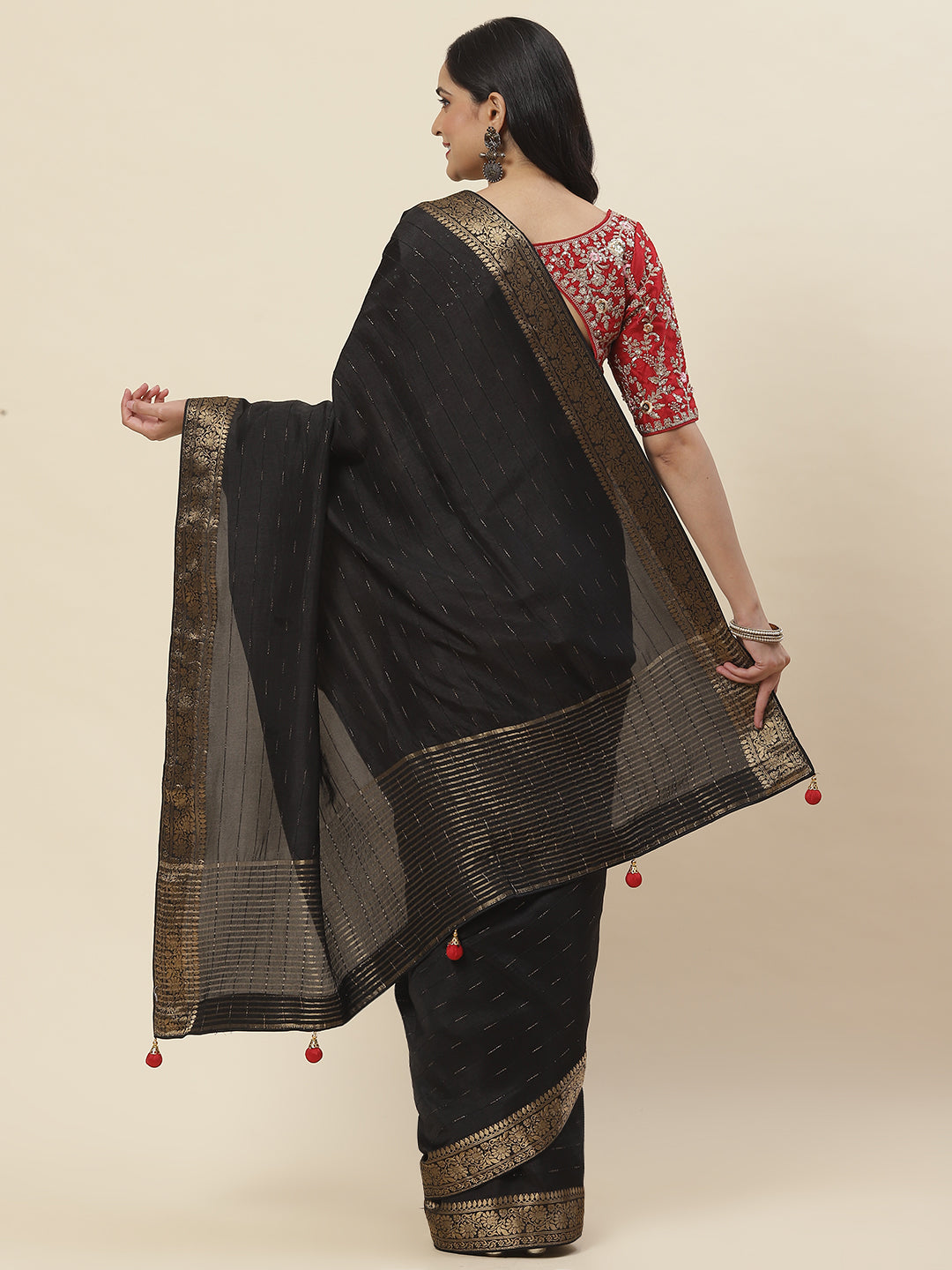 Embroidered Handloom Saree