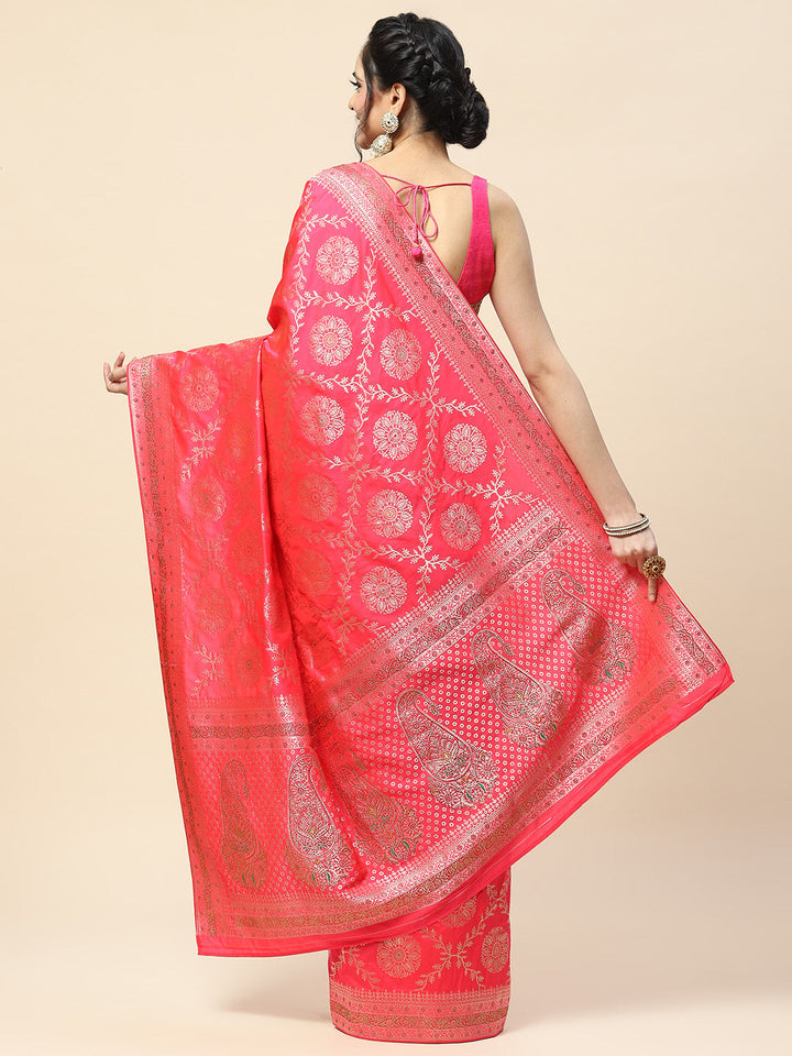 Stone Jaal Woven Banarasi Saree
