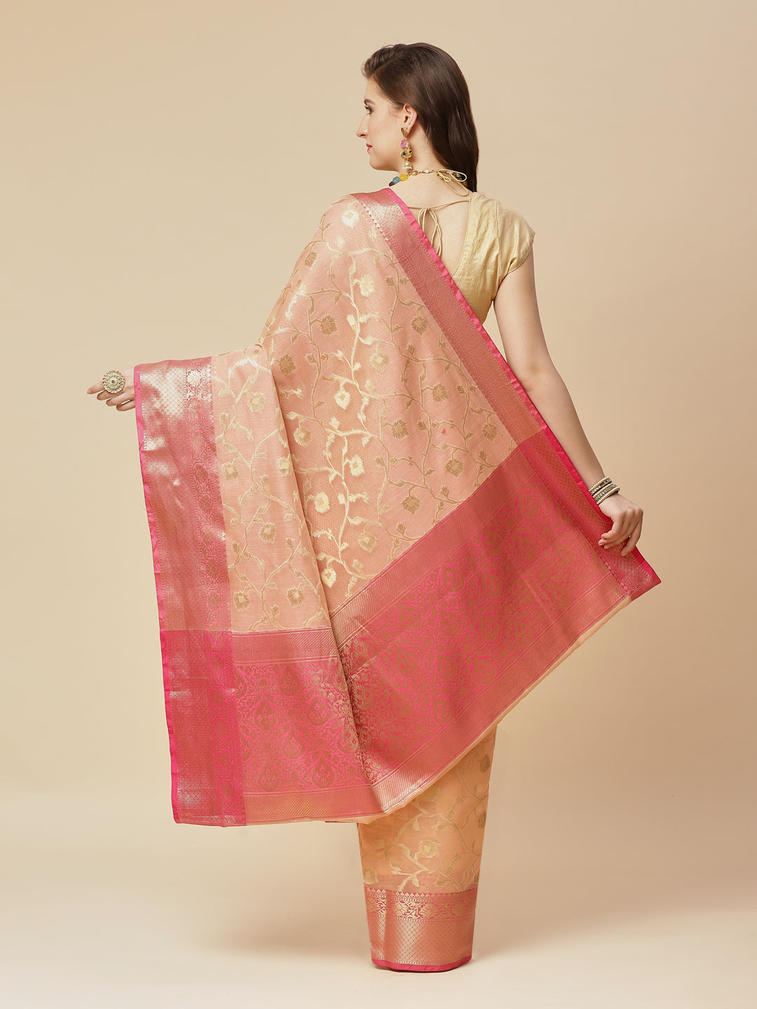 Zari Zaal Cotton Woven Saree