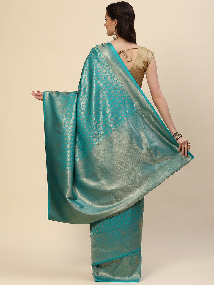 Brocade Zari Jaal Handloom Woven Saree