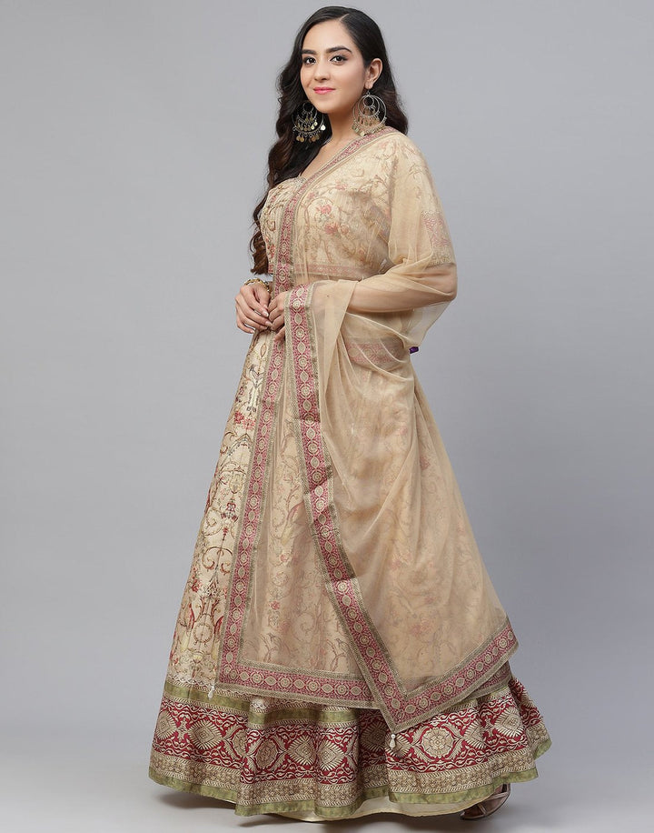 Handloom Dupion Lehenga