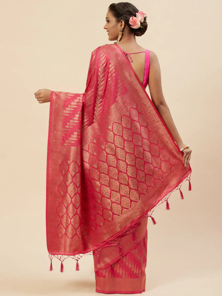 Zari Booti Handloom Woven Saree