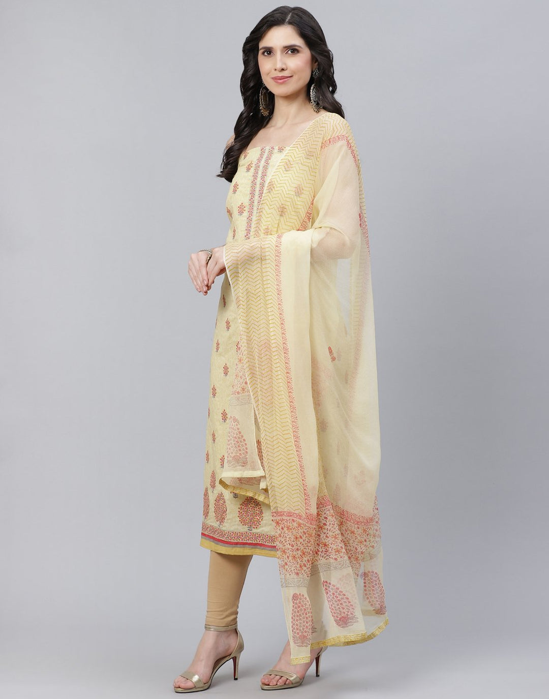 Cotton Embroidered Suit piece