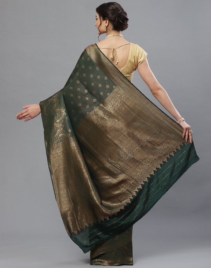 Zari Booti Crepe Saree