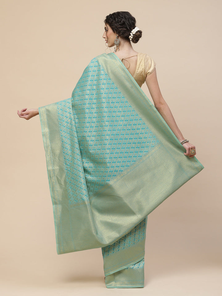 Zari Jaal Cotton Woven Saree