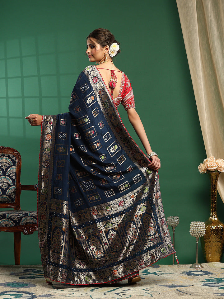 Embroidered Banarasi Saree