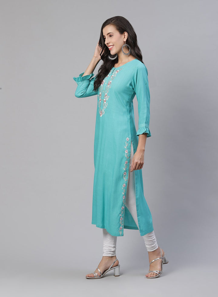 Embroidered Cotton Kurti