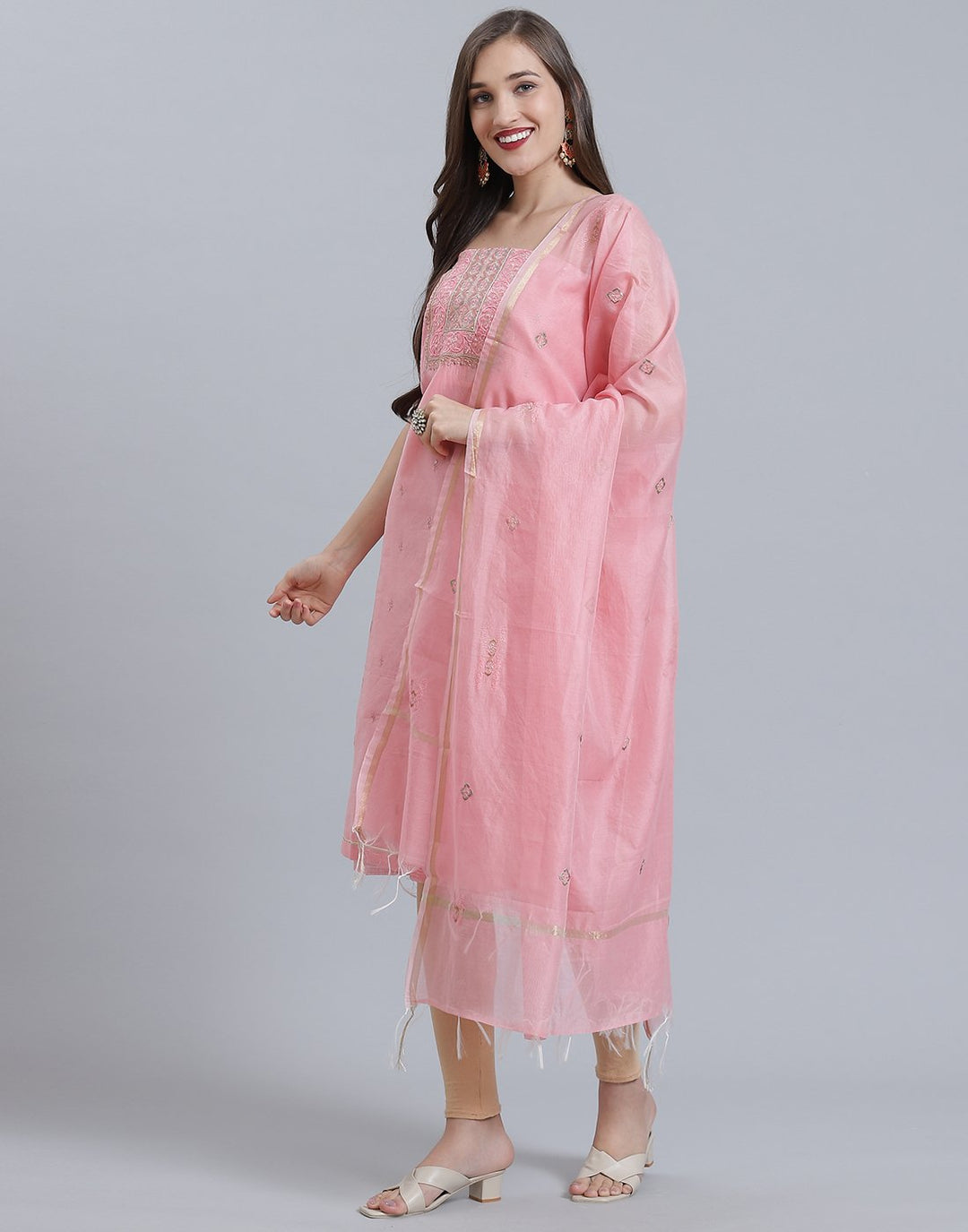 Chanderi Suit Set