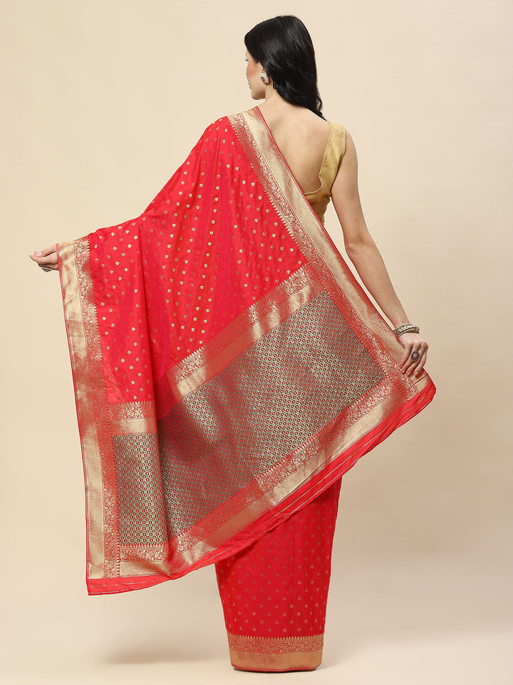 Zari Booti Woven Art Silk Banarsi Saree