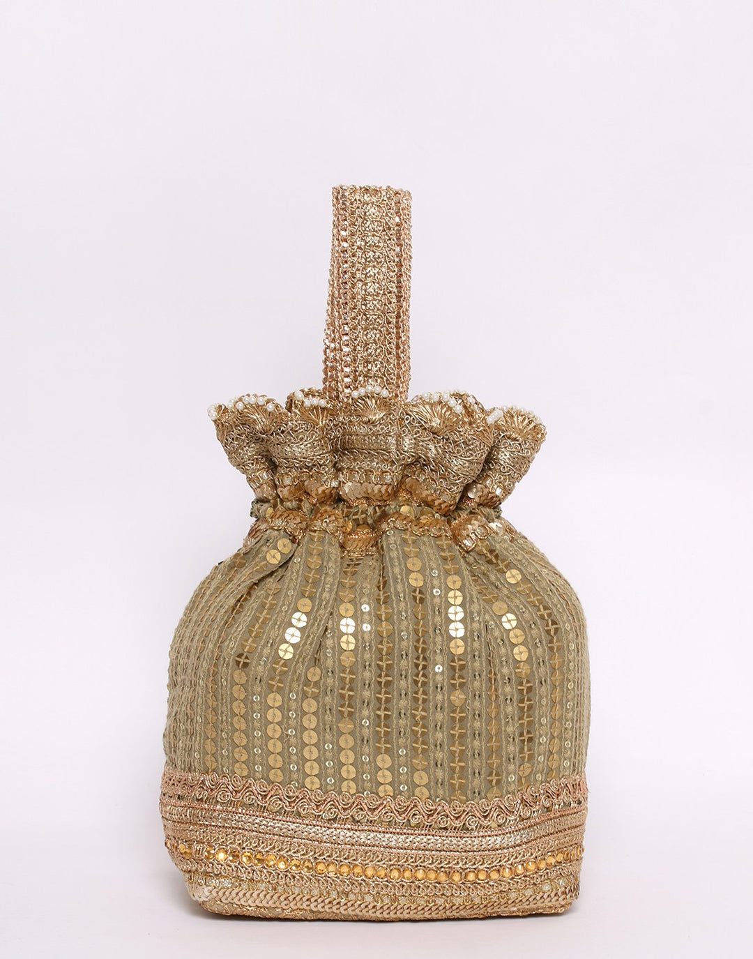 Ethnic Embroidered Sequince Potli