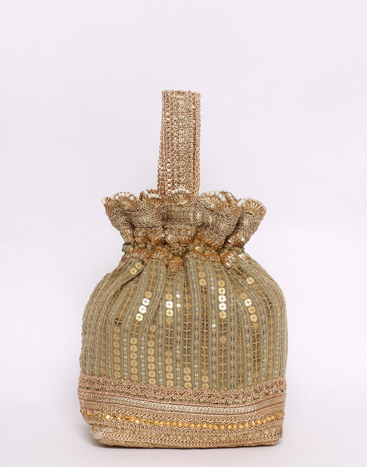 Ethnic Embroidered Sequince Potli