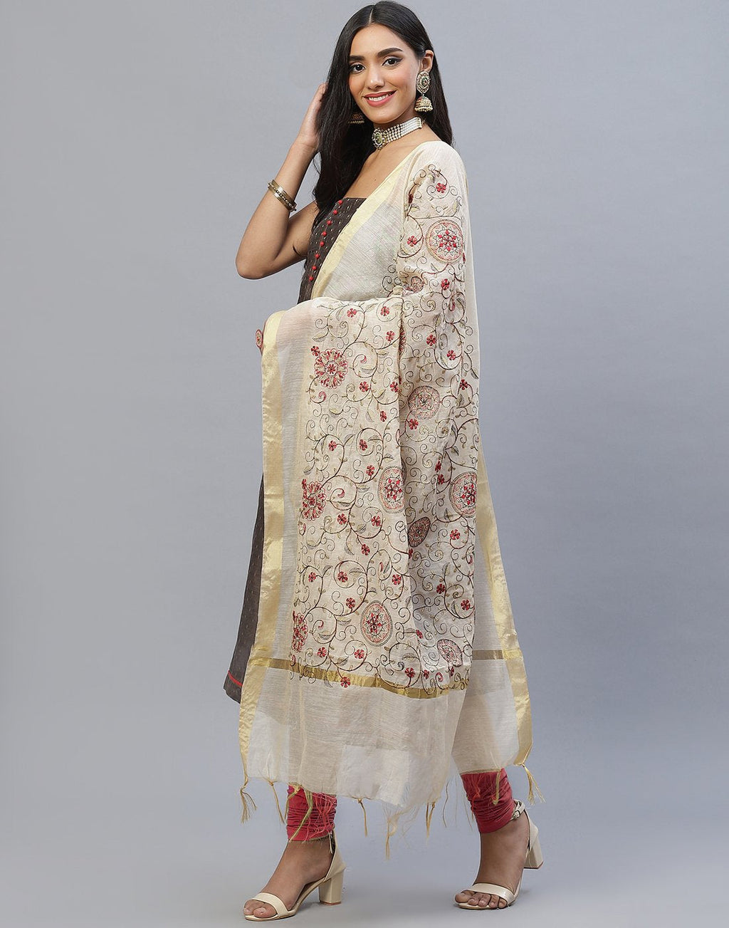 Chanderi Cotton Suit Set