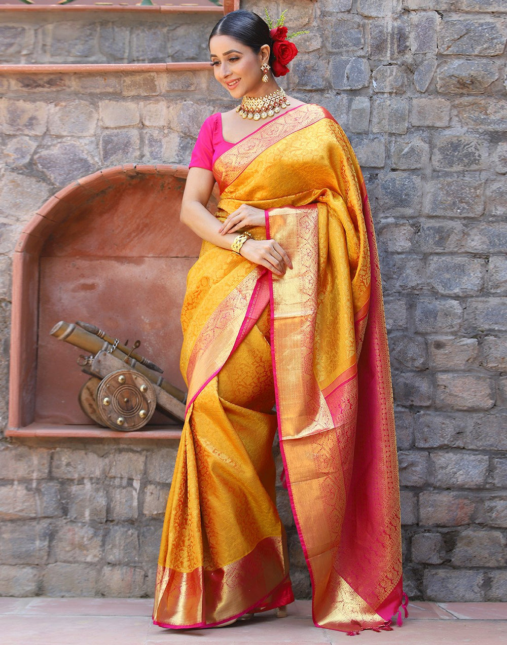 MBZ Meena Bazaar-KANJIVARAM SILK SAREE