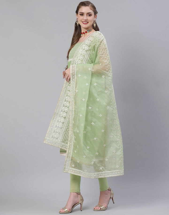 Chanderi Embroidered Suit Piece