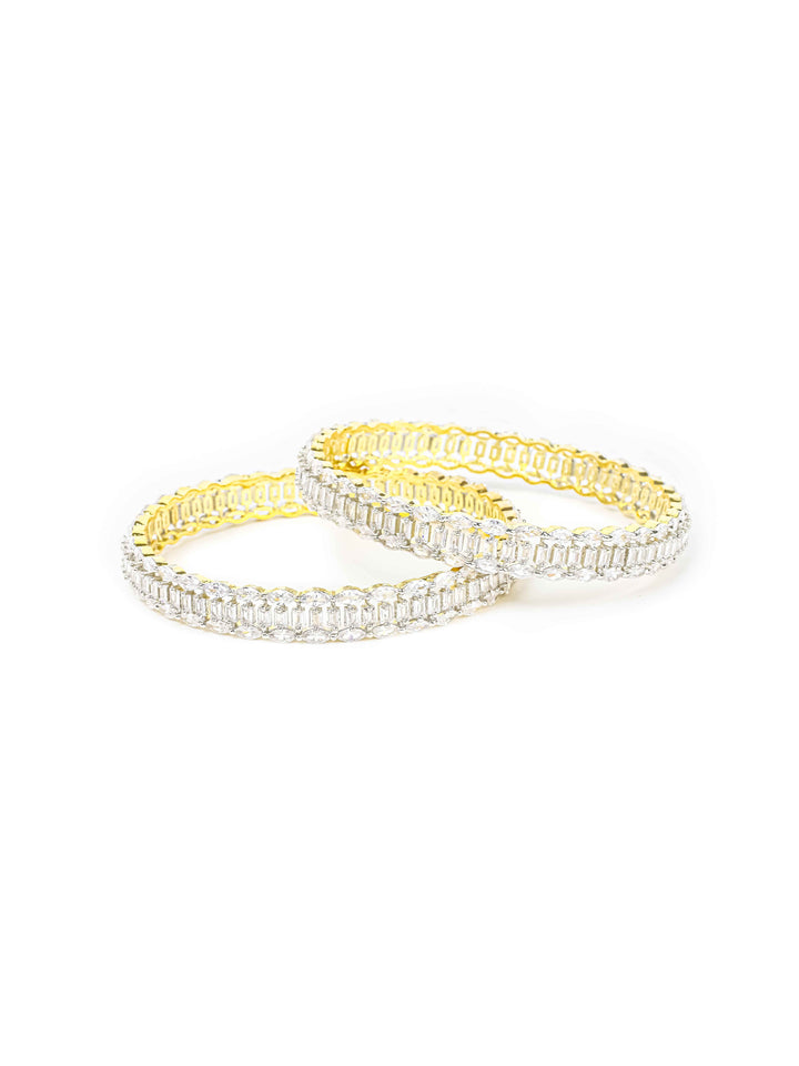 Gold &amp; Silver AD Bangles Set